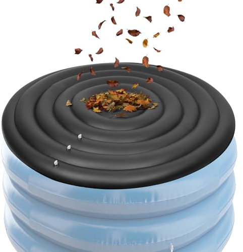 shpuuyy Hot Tub Cover - Leakproof Spa Pool Lid | Multifunctional Weather Resistant Round Inflatable Hot Tub Cover for Home and Hotel Use