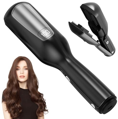 Splissentferner, Mini Kabelloser Haarschneider mit Spliss, entfernt Spliss | und kaputte Haarspitzen schnell und effektiv, mit LED-Anzeige, tragbarer kabelloser Spliss-Haarschneider entfernt (Black)