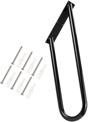 Housoutil Rampe d'Escalier Murale en Métal, Barres d'Appui pour Escaliers Intérieurs, Main Courante pour Garage et Porche, Installation Pratique pour Sécurité Domestique