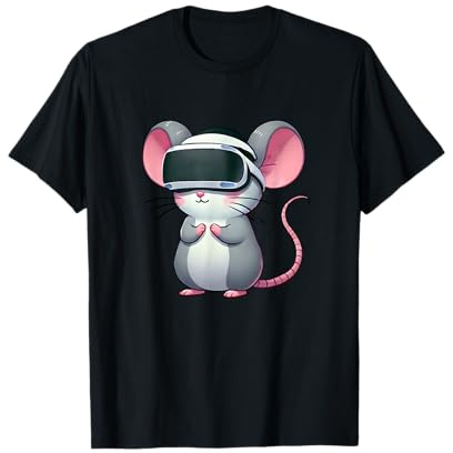 Cute Comic Mouse Rat VR Gaming Virtual Reality T-Shirt