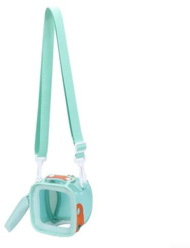 for yoto for mini Case 2024/Kids Audio Player Bag/Travel Storage Box/Card Organizer Pouch/Portable Carry Handle/Shoulder Strap Case/Childrens Electronics Cover(Blue)
