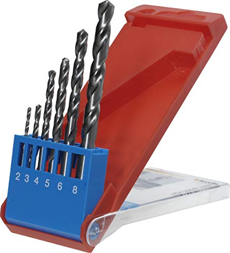 kwb Silver Star Metallbohrer-Satz, HSS-G – Bohrer-Set, 6-teilig für alle handelsüblichen Bohrmaschinen