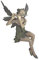 Design Toscano Fairy of the West Wind Sitting Garden Statue, 48.5 cm, Polyresin, Two Tone Stone