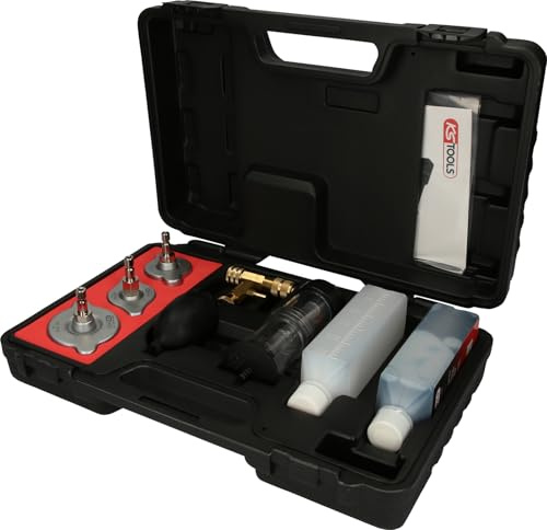 KS Tools 150.1910 CO2-Zylinderkopf-Lecktest-Satz, 8-tlg. | CO²-Tester, genaue Messung