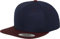 Flexfit Unisex Classic Snapback 2-Tone Cap Kappe, Navy/Maroon, One Size