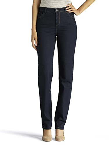 Lee Women's Instantly Slims Classic Relaxed Fit Monroe Straight Leg Jean, Heritage, 20 Short