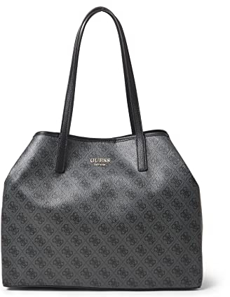 Guess Damen Vikky Handbag, Schwarz (Coal/Coa)