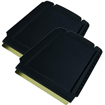 2 Eiskratzer Auto Messing Trapez - schnell, mühelos & schonend - 4 in 1 Murska Scheibenkratzer Auto - klein & praktisch - effizient sicher Schneekratzer Auto - Premium HIPS & Messingklinge - Schwarz