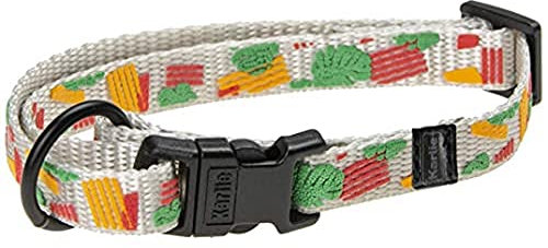 Karlie Art Sportiv Plus Halsband verstellbar mit gedrucktem Motiv Mix and Match L: 30 - 45 cm B: 15 mm Tropic