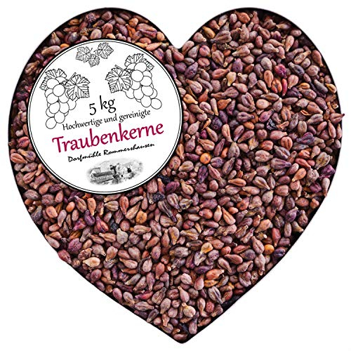 Traubenkerne lose für Wärmekissen 5 kg Kissen Traubenkerne Wärmekissen Waermekissen Baby Füllung Körnerkissen Kerne Koernerkissen Füllmaterial Petigi