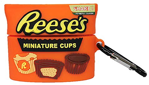 Kompatibel mit AirPods Case Pro Reeses, Niedliche 3D Cute Cartoon Silikon Hülle Schutzhülle, Kinder Teenager Jungen Mädchen Frauen für AirPods Case Cover(Reeses)