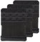 SAMGU Women's Bra Extender 4 Hook Elastic Stretchy Bra Extension Strap (3PCS Black, 4 Hook, 1.9cm)