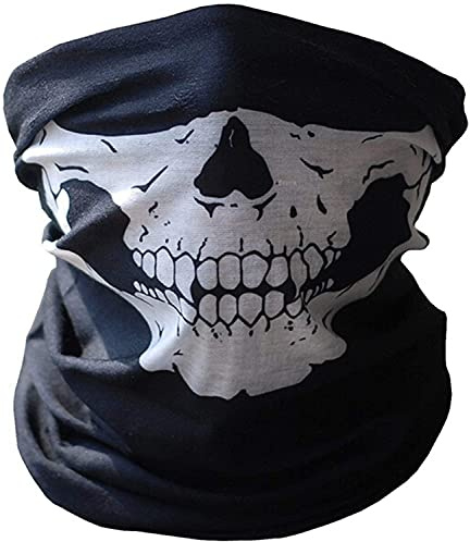 GIVBRO Lot de 2 bandanas tubulaires sans couture avec motif tête de mort, cache-cou pour extérieur, moto, vélo
