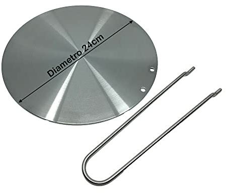 JCSPARES® - Piastra diffusore calore adattatore per pentole cucina piano cottura a induzione universali diametro da 14,5 a 24 Cm per ogni pentola (24 Cm)