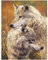Cuadro de pintura de diamante grande lobos 40x50cm pintura de diamante cuadrado piedras para manualidades adultos y niños puzzle de diamantes grandes lienzo animales dibujo diamantes decor del hogar
