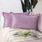 Madizz 2er Set Samt Dekorativ Zierkissenbezüge Luxus Stil Kissenbezug für Sofa für Schlafzimmer Violett 30x50 cm Rechteckigig