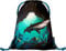 Baagl Turnbeutel für Mädchen, Jungen, Sportbeutel für Kinder, Teenager, Schule und Sport Schuhbeutel, Earth Sportsack (Shark)