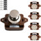 Bouton Poussoir Loquet Serrures pour Camping-Car Serrure de Meuble Boutons Poussoir Porte 5 Pièces Serrure de Porte Meuble Fermoir pour de Placard de Camping Cars de Yacht de Bateau de Tiroirs