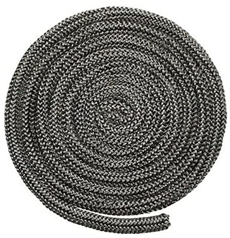 QOXEZY Stove Fire Rope, 6/8/9mm Fibre Cord Door Seal Oven, Stove Door Seal Rope, Stove Fire Rope Heat Resistant Thermal Seal, Soft Stove Door Rope, Log Burner Door Seal Kit, 2M/3M Long