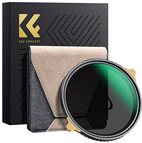 K&F Concept Nano-X PRO ND Filtro 77mm Variabile ND2-32 (1-5 stops) con Frame in Ottone Vetro Rivestimento Nano a 36 Strati per obiettivi 77mm