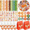Fuchs-Partygeschenke, 110 Stück Fuchs-Thema, Slap-Armbänder, Aufkleber, Schlüsselanhänger, Abzeichen, temporäre Tattoos, Geschenktüten für Kinder, Waldtiere, Fuchs-Geburtstagsparty