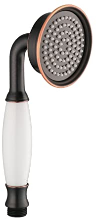 PaulGurkes Handbrause Duschkopf Nostalgie Retro Schwarz QP