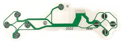 VKMKV 1 stücke Original Flexible Kabel for PS5 Controller Leitfähigen Film ersatz for PS5 Film Controller Flexkabel Flachbandkabel (Color : ABXY Cable)