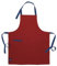 Encasa XO Verstellbare Küchen Schürze mit Taschen und Handtuchhalter, 68x85 cm, recycelte Baumwolle, für Zuhause, Restaurant, Männer & Frauen, Kochen, Backen - Rot