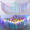 MHJY Spielzeug-Hängematte, Stofftiere, Aufbewahrungsnetz, weiche Kuscheltiere, großes Eck-Hängenetz mit LED-Licht, handgewebter Plüsch-Makramee-Organizer mit Quaste für Kinderzimmer, Kinderzimmer