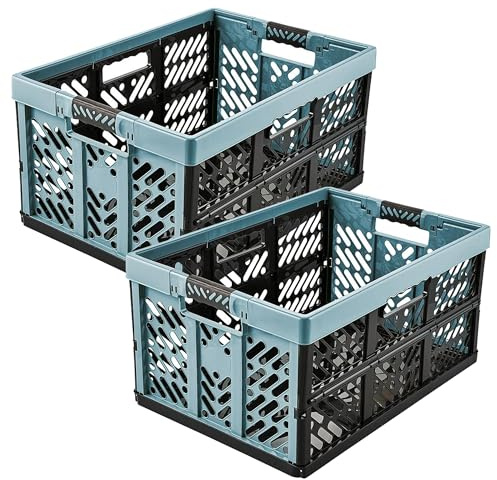 keeeper, Nordic Blue Pack 2X Storage Box 54 x 37 x 28, 45 L Each, Polypropylene, 54x37x28
