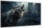DARO Design - Wand-Bild auf 6mm HDF 40x30 cm Wolf - Wand-Deko Bilder Geschenk