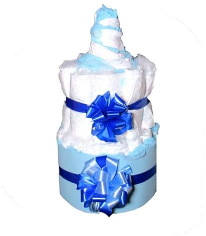 Windeltorte Mädchen | Cake Dream | Das perfekte Geschenk zur Geburt & Taufe (BLAU)