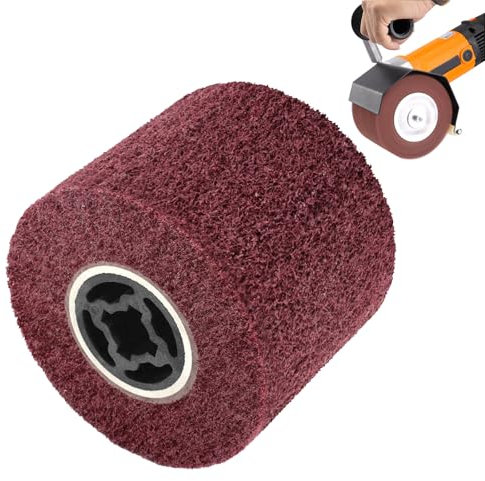 Spazzola in nylon: 120 grana, spazzola abrasiva, spazzola abrasiva per rullo, levigatrice, smerigliatrice, rullo satinato, spazzola in nylon per lucidatura