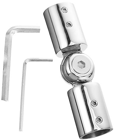 Veemoon Eckverbinder Für Gardinenstangen Verstellbarer Scharnierwinkel Für Schwere Vorhangstangen Für Erkerfenster Und Fensterdekoration