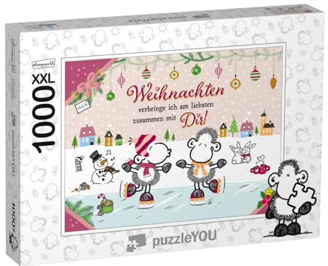 Puzzle 1000 Teile XXL „Sheepworld – Mit Dir 2“