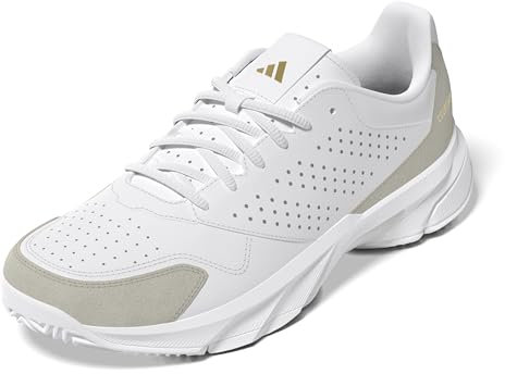 adidas Unisex CourtJam Control 3 Premium Tennis Shoes Tennisschuhe, Cloud White/Cloud White/Cloud White, 48 EU
