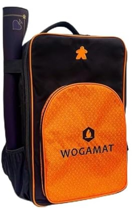 WOGAMAT Aufbewahrungstasche für mehrere Spiele, Rucksack für Brettspiele, Transport von Gesellschaftsspielen, große Kapazität, verstärkte Nähte