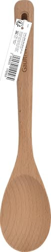 GAULT&MILLAU - Cuillère Bois 25 cm - Naturelle et ergonomique - Ustensile indispensable pour vos préparations - Lot de 1