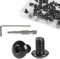 SUPAWAY 50 Tornillos de Cabeza de Botón M5 x 8 mm Tornillos de Acero Inoxidable 304 con Recubrimiento de Óxido Negro ISO 7380 Pernos de Cabeza Redonda con Llave Allen para Tornillos de Máquina