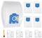 4 Pack GN Vacuum Hoover Bags for Miele Vacuum Cleaner, Including 4 Motor & Exhaust filter 1Cleaning Brush, Compatible with Miele Complete C3, C1, C2, S227, S240, S270, S400, S2, S5, S8 Series