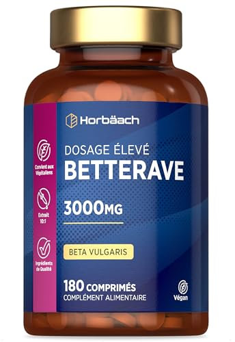 Rote Beete Tabletten 3000mg | 180 vegane Tabletten | von Horbaach