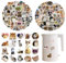 100 Stück Katzen Sticker Cat Meme Sticker Cat Sticker Katzen Aufkleber Katzen Merch Deko Katzen Lustig