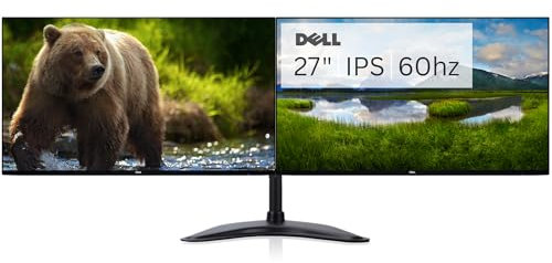 COMPUCLEAR Dual Monitor Setup 2x UltraSharp U2719DC, 27 IPS 2560x1440 InfinityEdge Display, 2x DP, HDMI, USB 3.1-A/C, Black (Renewed)