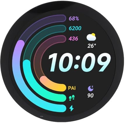 Plyisty Scheda di Sviluppo del Display Rotondo, Risoluzione WiFi 360x360, 5, Tocco Capacitivo, Processore Core a 2 Bit 2, Riconoscimento del Suono Microfono a Bordo, Orologio RTC