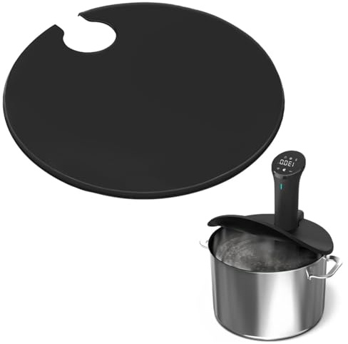 EIROVYA Sous Vide Silikondeckel,Silicone Lids,Sous und Vide Deckel Sous und Vide Garer Präzisionskochen Für Töpfe bis 11 Zoll,Verhindert Wasserverdunstung und bewahrt den Geschmack der Brühe