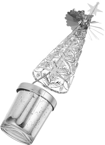 Warmhm Drehender Kerzen Schmuck Weihnachten Rotierender Kerzenhalter Weihnachten Dekorativer Tischdeko Für Neujahr Teelichtkarussell-kerzenhalter Windmühlen- Für Zuhause