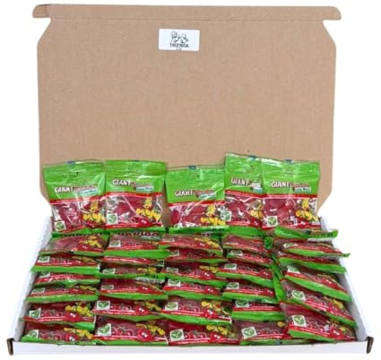 Giant Strawbs Gone Mini Treat Size Bag 16g | Bold Strawberry Flavor in Bite-Sized Fun | Pack of 36