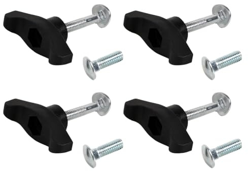 IJSDNVJNDX T-Handle Bolts 4set 490-900-0061 for Lawn Mower Handle Knobs Wing Handle Knob Nut Bolt for Lawn Mower Snow Blower