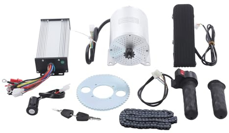 48-72V 3000W Brushless Motor Kit 6000RPM High Speed Electric Dirt Bike Motor 43A Electric Scooter Motor, Go Kart Electric Motor With Forward And Reverse Ebike Throttle With Three-Speed Functionality
