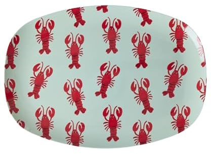 Rice - Melamin Teller - Groß - Lobster/Hummer - 30x 22cm
